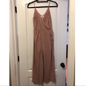 Mauve mid leg romper